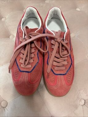 ALOHAS Coral/Pink and Blue Rife Sneakers